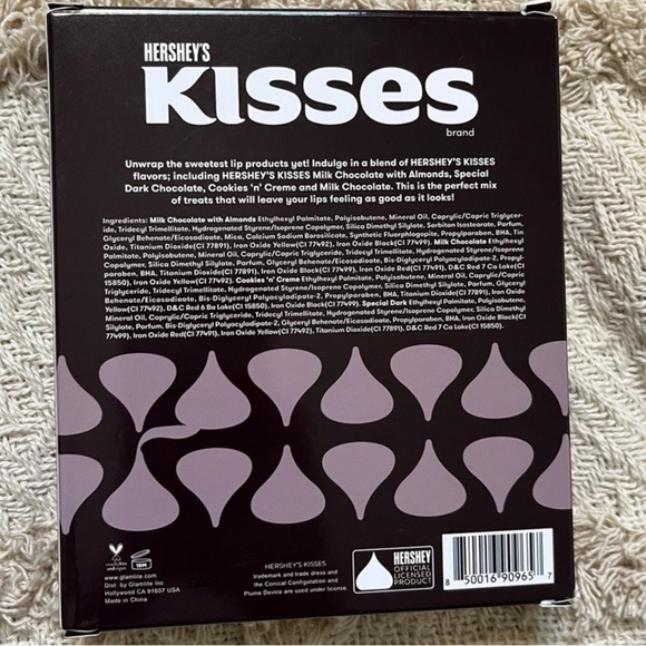 HERSHEY'S KISSES x GLAMLITE EYESHADOW PALETTE & LIP COLLECTION SET OF 6 - Picture 7 of 7
